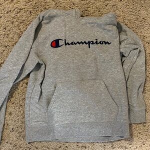 Champion Heather Gray Pullover Hoodie